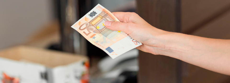 Sistema de cobro en efectivo